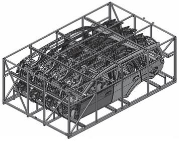 側(cè)圍周轉(zhuǎn)料架